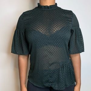 Sheer Green Top